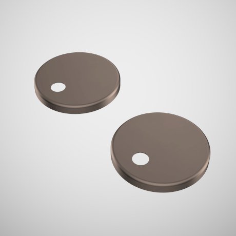 Caroma Contura II Toilet Seat Hinge Caps - PVD Brushed Bronze