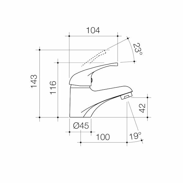 Stylus Venecia Basin Mixer Lead Free