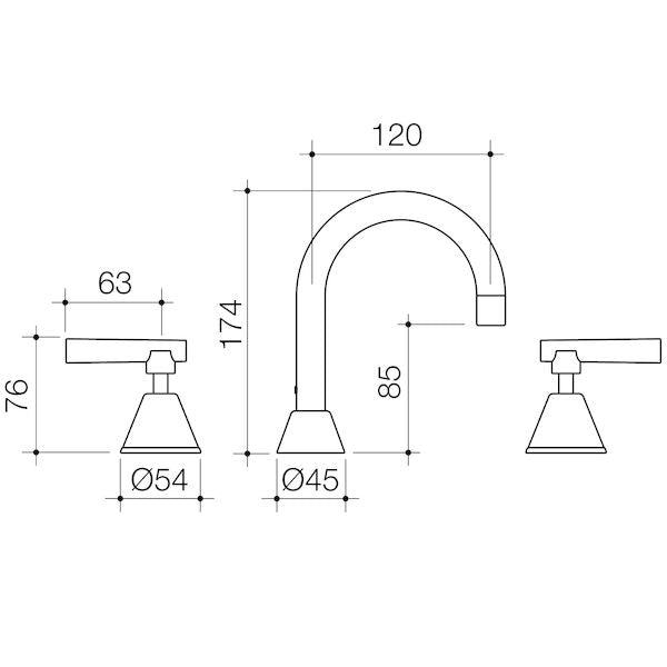 Elegance Lever Basin Set Lead Free