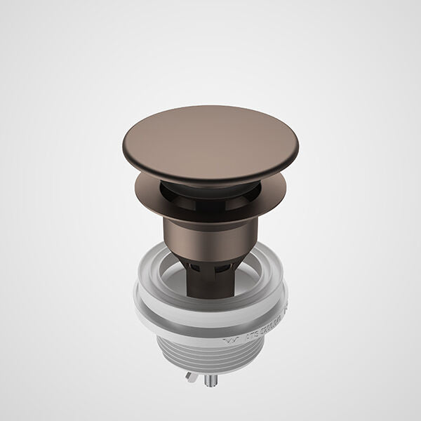 Caroma Basin Dome Pop Up Plug and Waste PVD Brushed Bronze