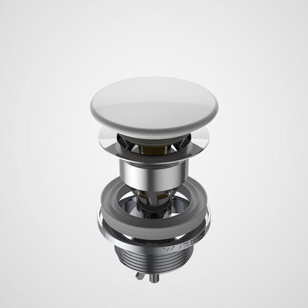 Urbane II Ceramic Basin Dome Pop-Up Plug & Waste White