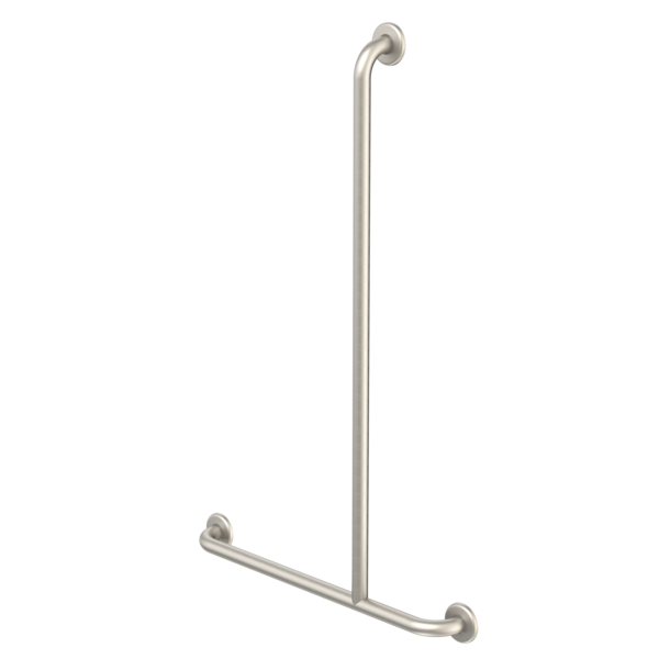 Caroma Care Support Grab Rail - 1100x700 RH T-Bar - Stainless Steel