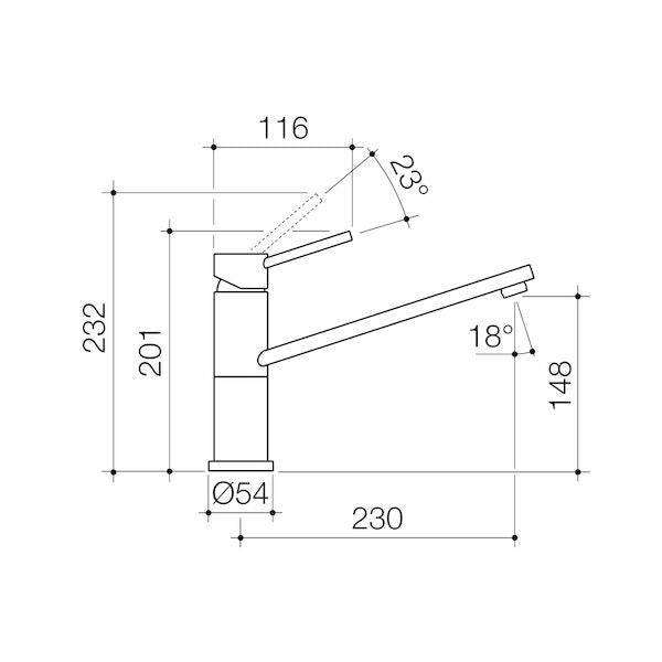 Caroma Villa Sink Mixer Chrome Lead Free