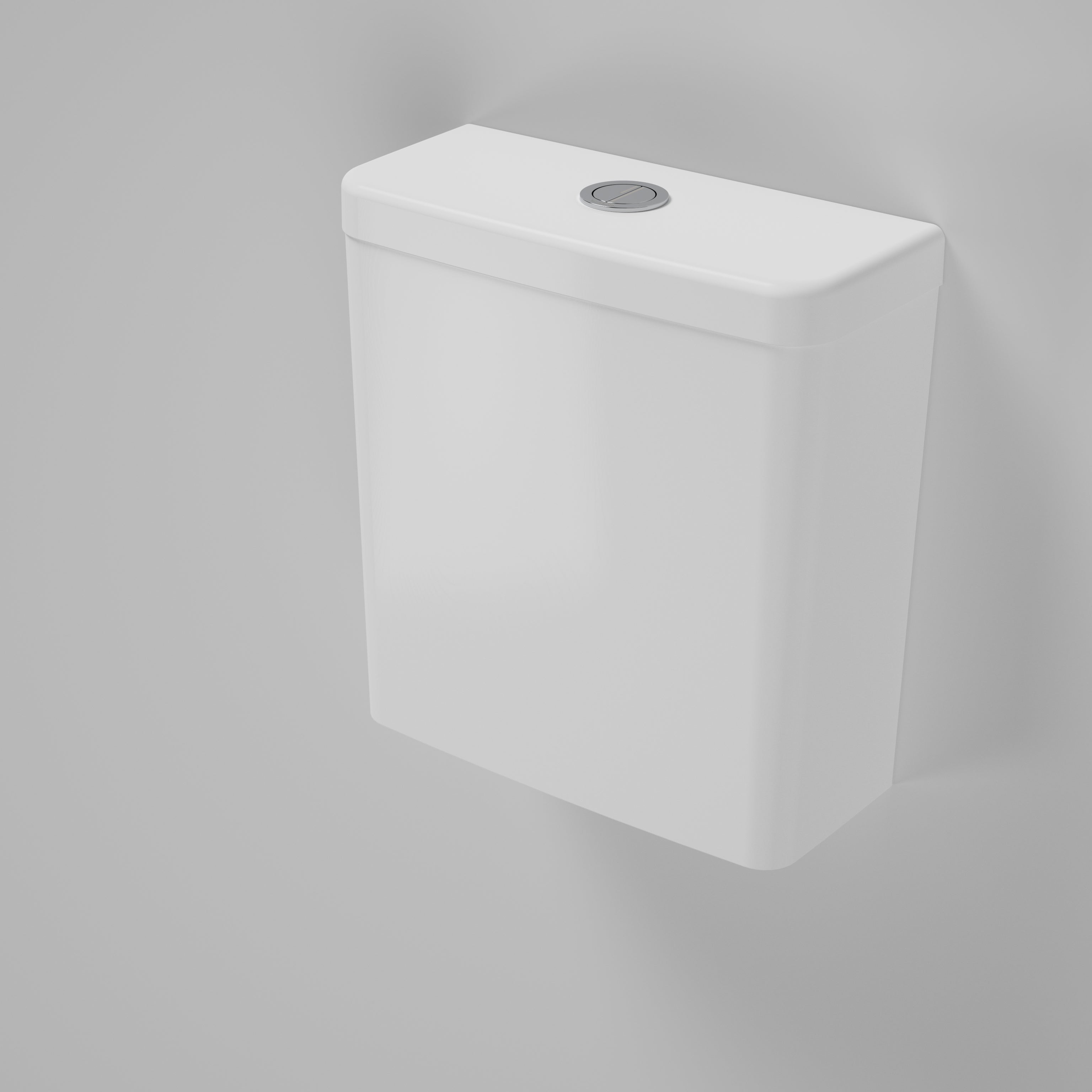 Caroma Luna Wall Faced Close Coupled Right Hand Bottom Inlet Cistern ...