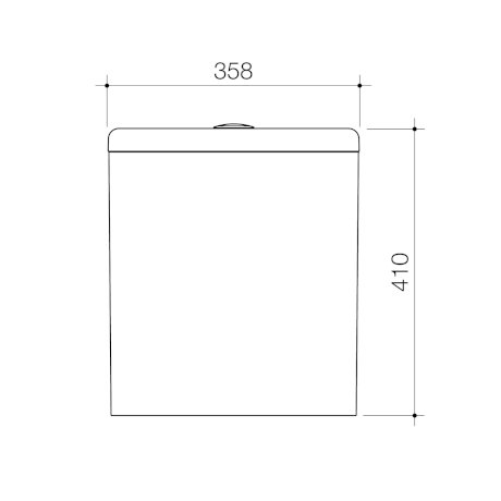 Caroma Contura II Close Coupled Back Entry Cistern Matte White