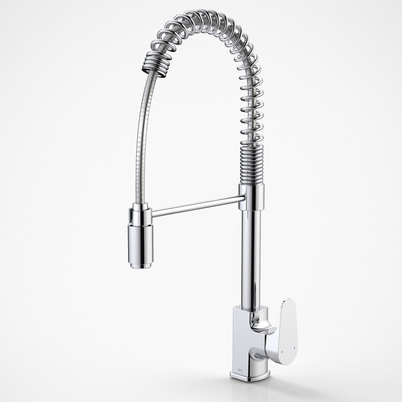 Dorf Viridian Pull Down Sink Mixer Chrome