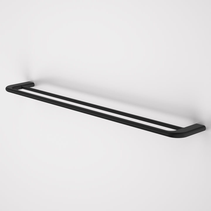 Caroma Contura II 820mm Double Towel Rail – Matte Black