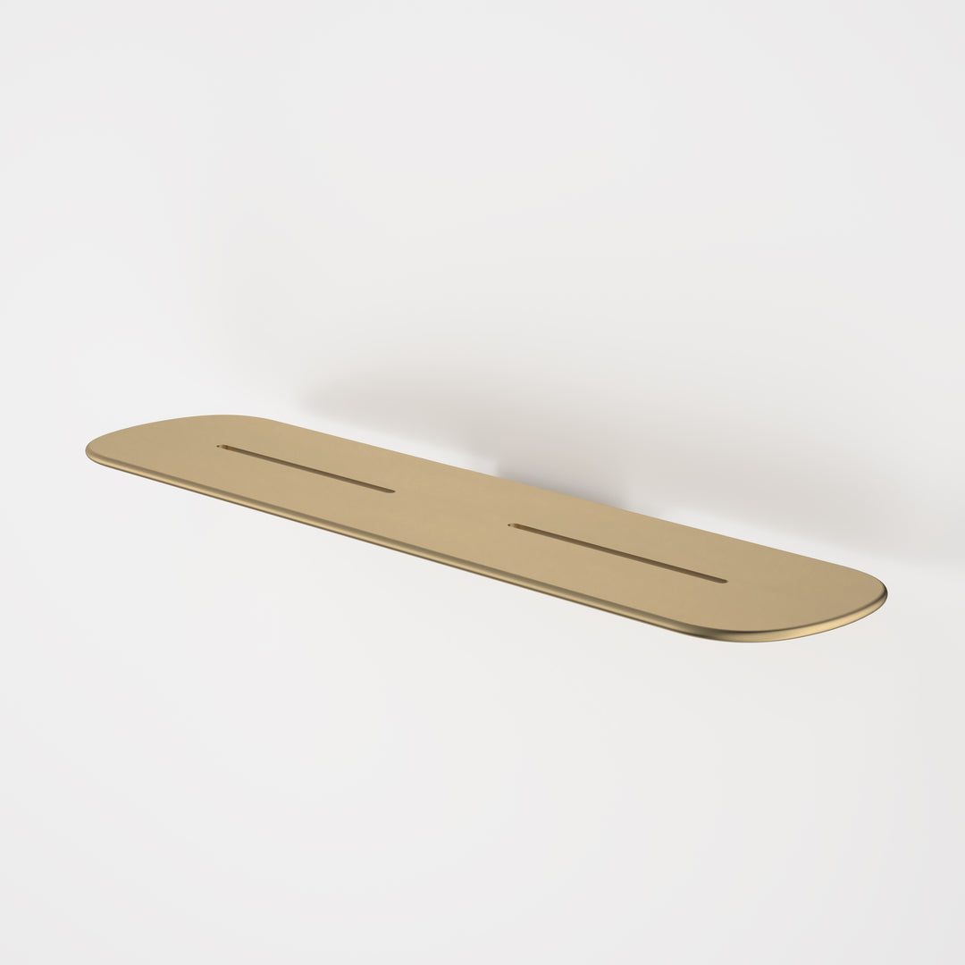 Caroma Contura II Bathroom Shelf - Brushed Brass