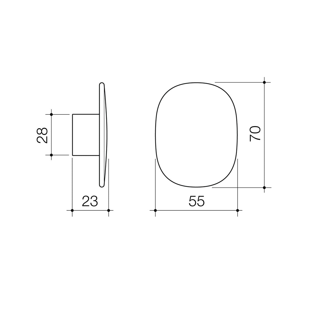 Caroma Contura II Robe Hook Large Chrome