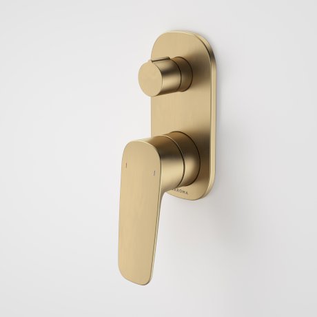 Caroma Contura II Bath/Shower Mixer with Diverter Brushed Brass