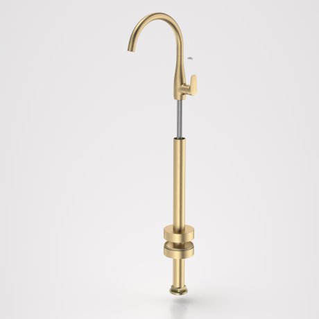 Caroma Contura II Freestanding Bath Filler Trim Kit Brushed Brass