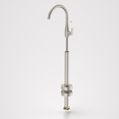 Caroma Contura II Freestanding Bath Filler Trim Kit Brushed Nickel