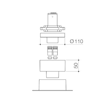 Caroma Contura II Freestanding Bath Filler Rough in Kit