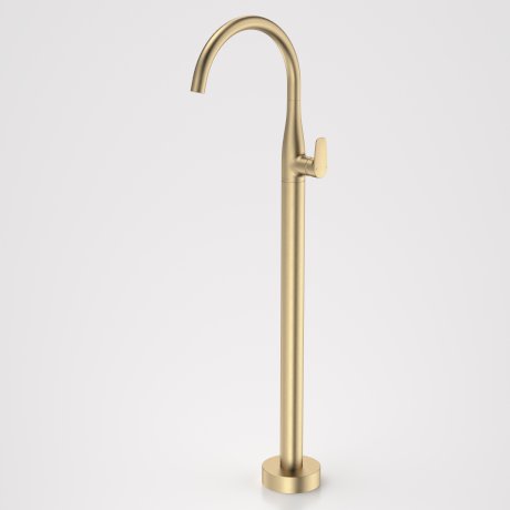 Caroma Contura II Freestanding Bath Filler Brushed Brass