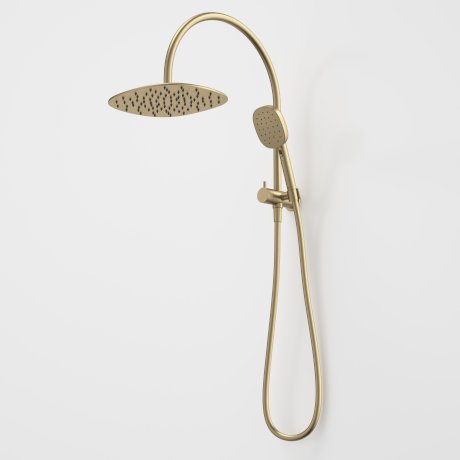 Caroma Contura II Compact Twin Shower Brushed Brass