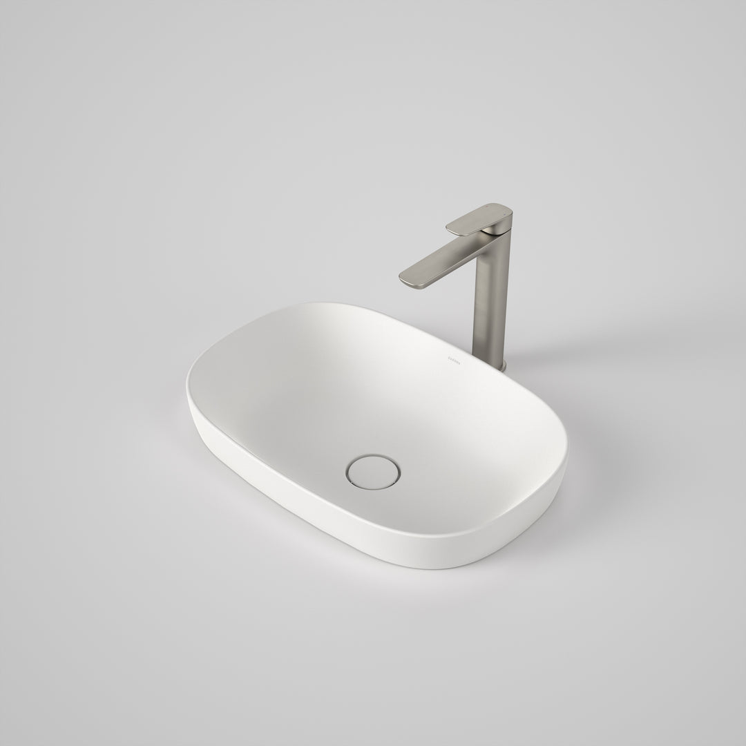 Caroma Contura II 530mm Inset Basin Matte White