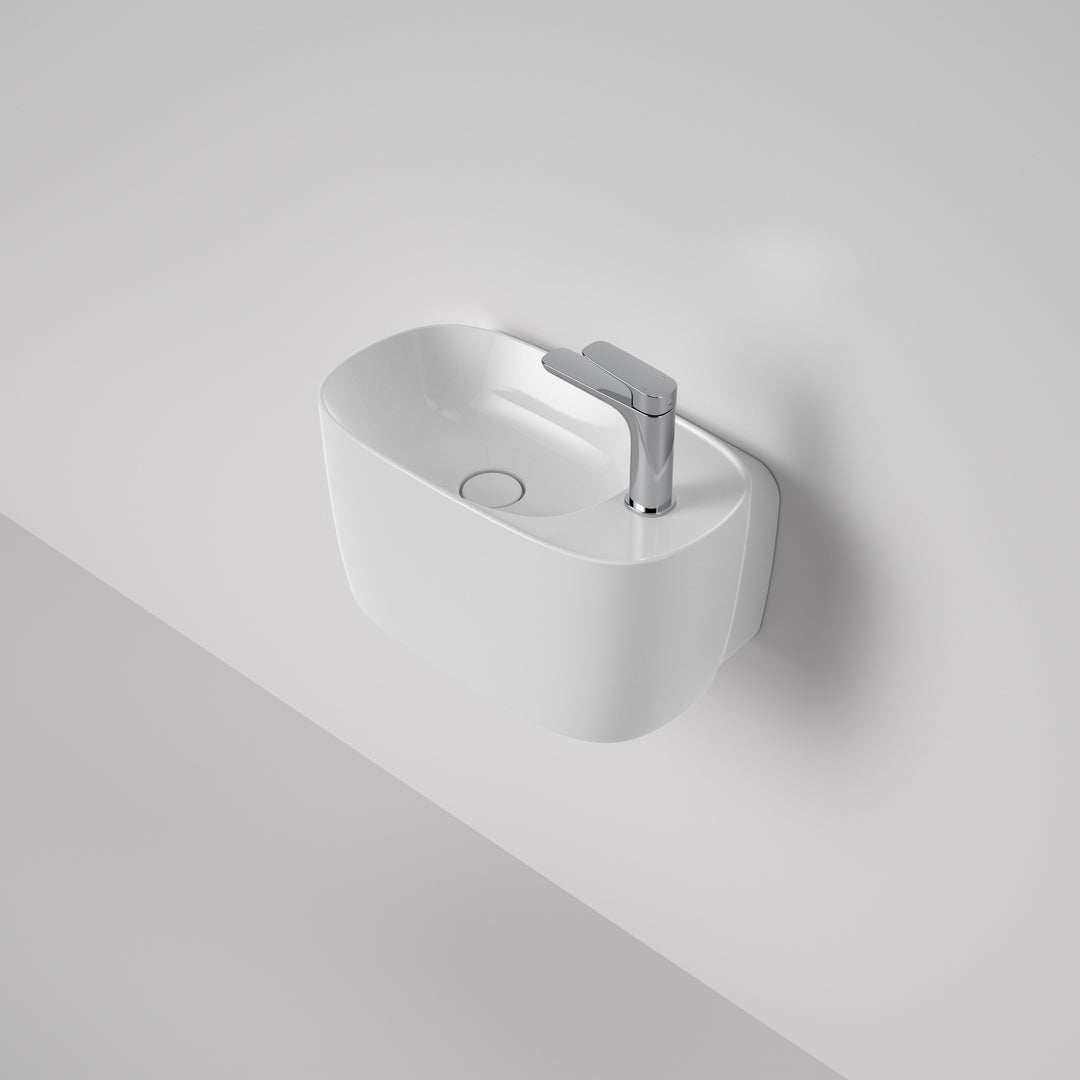 Caroma Contura II Hand Wall Basin (1 Tap Hole) White