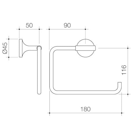 Dorf Kip Hand Towel Ring