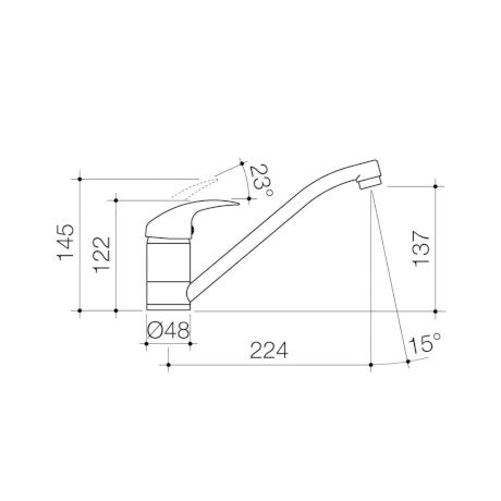 Caroma Acqua Sink Mixer Lead Free