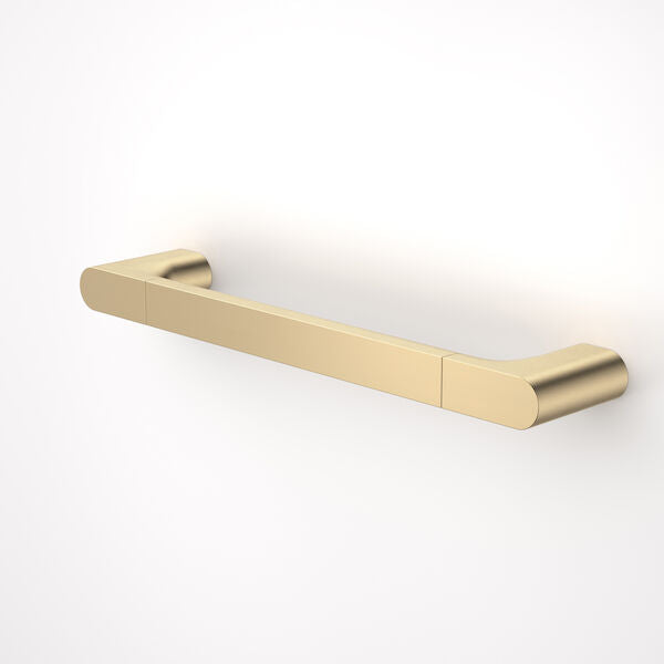 Caroma Urbane II Universal Rail 400mm Straight Brushed Brass