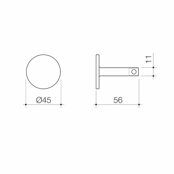 Caroma Urbane II Universal Robe Hook Chrome