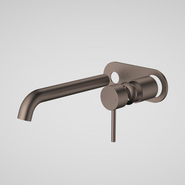 Caroma Liano II 210mm Wall Basin / Bath Trim Kit Rounded Cover Plate Brushed Bronze Lead Free