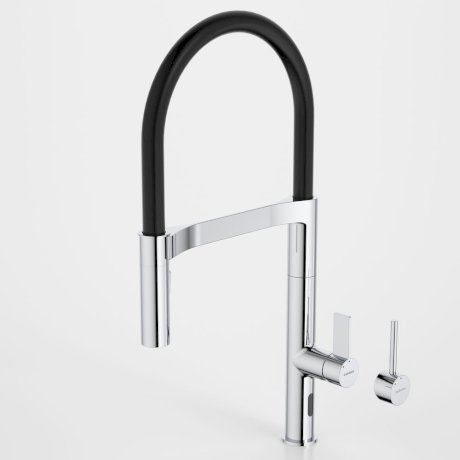 Caroma Liano II Pull Down Sensor Sink Mixer with Dual Spray Chrome Lead Free