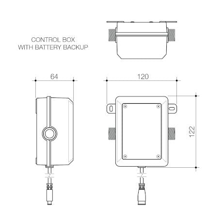 Caroma Liano II Sensor 210 Wall Outlet Sales Kit Brushed Brass Lead Free