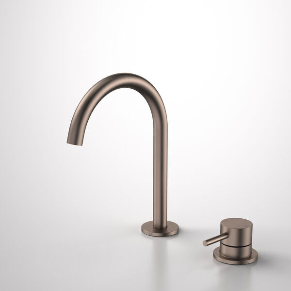 Caroma Liano II Hob Basin Mixer Set 160mm Brushed Bronze Lead Free