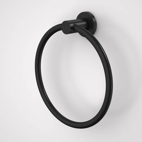 Caroma Liano II Towel Ring Matte Black