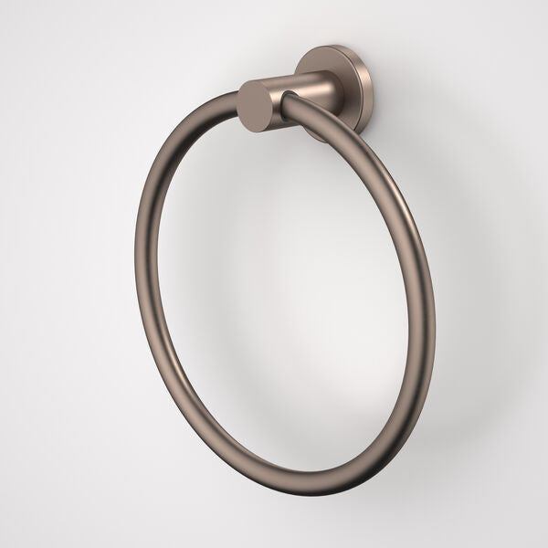Caroma Liano II Towel Ring Brushed Bronze