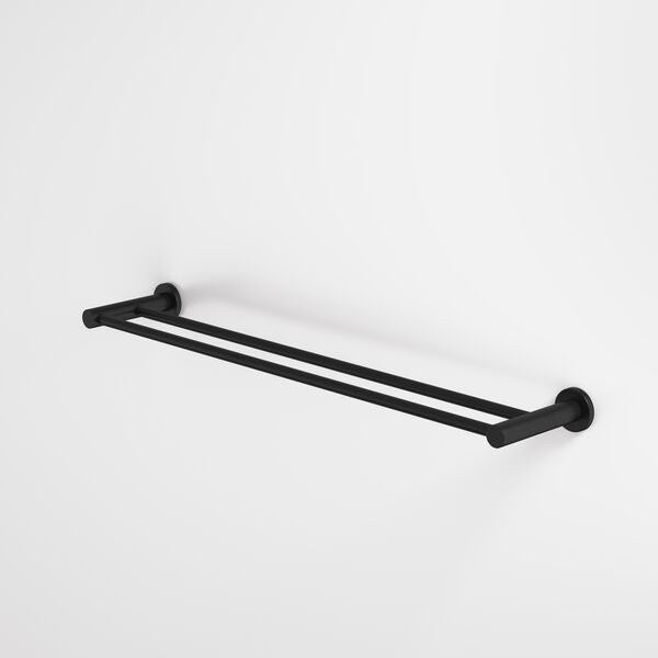 Caroma Liano II 640 Double Towel Rail Matte Black