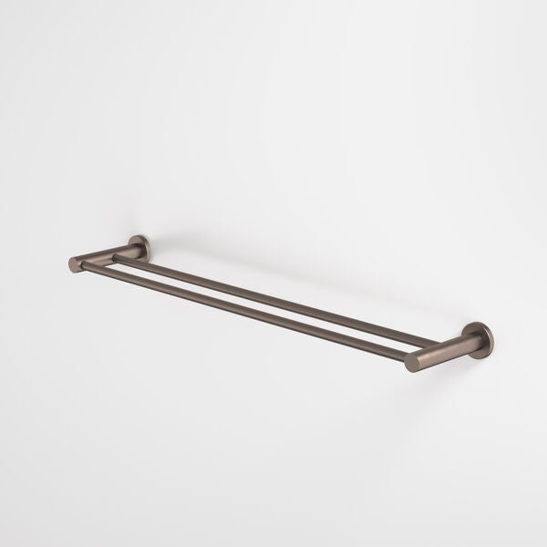 Caroma Liano II 640 Double Towel Rail Brushed Bronze