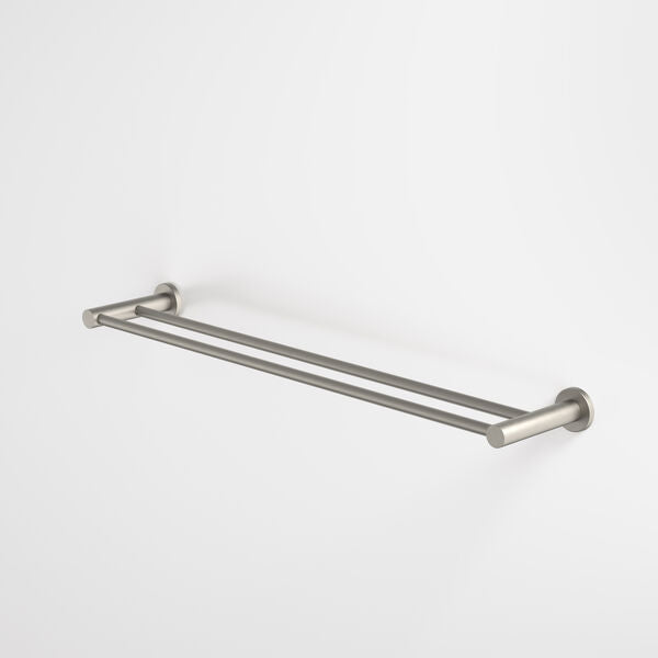 Caroma Liano II 640 Double Towel Rail Brushed Nickel