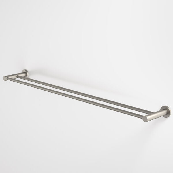 Caroma Liano II 840 Double Towel Rail Brushed Nickel