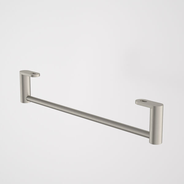 Caroma Liano II Hand Wall Basin Integrated Towel Rail Brushed Nickel (Rail Only)