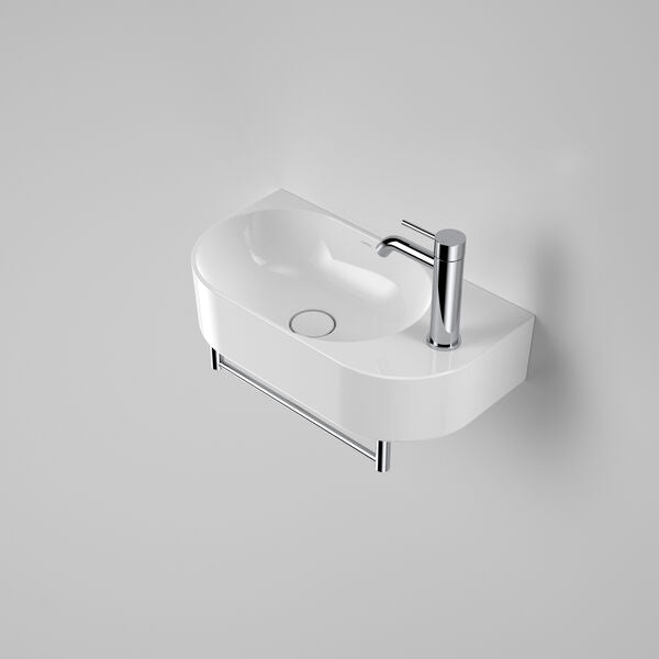 Caroma Liano II Hand Wall Basin Integrated Towel Rail Chrome (Rail Only)