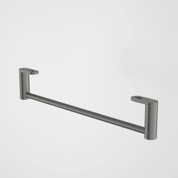 Caroma Liano II Hand Wall Basin Integrated Towel Rail Gun Metal (Rail Only)