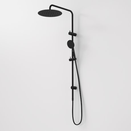 Caroma Urbane II Rail Shower with 300mm Overhead - Matte Black