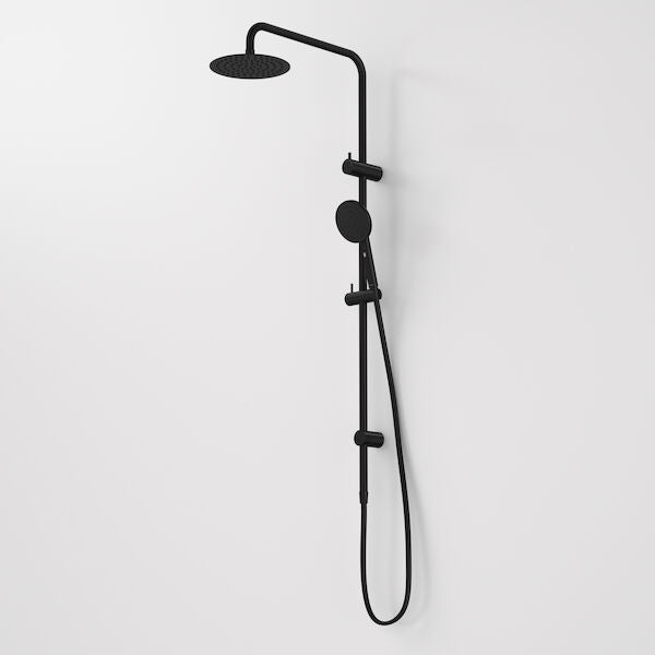 Caroma Urbane II Rail Shower With 200mm Overhead Matte Black