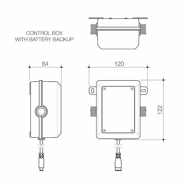Caroma Urbane II Sensor Activated Hob Mounted Outlet/Tap Matte Black Lead Free