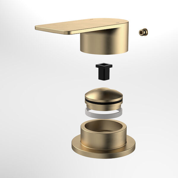 Caroma Urbane II Hob Basin Mixer Trim Kit Brushed Brass