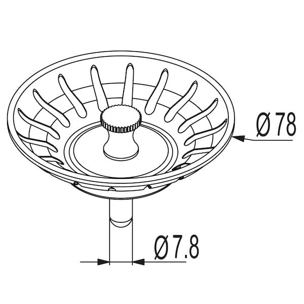Clark Basket Waste Grate