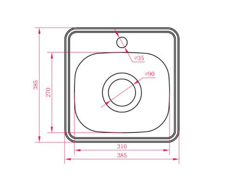 Bad Und Kuche Traditionell Single Bowl Sink Stainless Steel