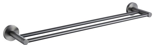 Bad Und Kuche Rund Double Towel Rail 600mm