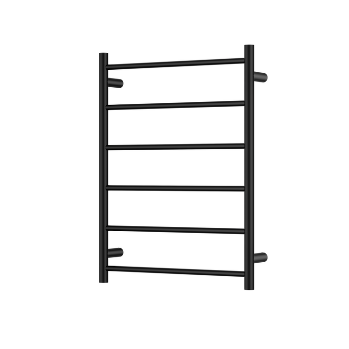 Bad Und Kuche Morgan Rund 6 Bar Heated Towel Rail with Universal Power Plug with Timer