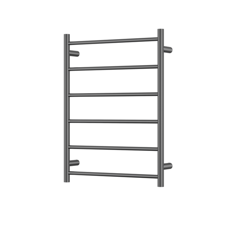 Bad Und Kuche Morgan Rund 6 Bar Heated Towel Rail with Universal Power Plug with Timer