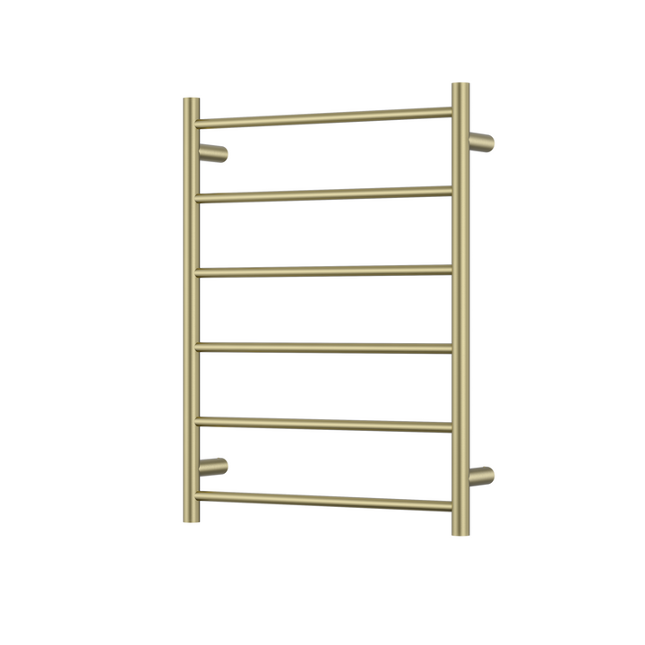 Bad Und Kuche Morgan Rund 6 Bar Heated Towel Rail with Universal Power Plug with Timer