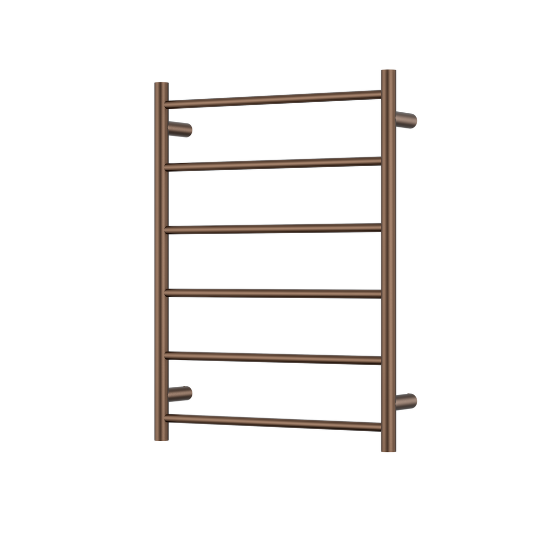 Bad Und Kuche Morgan Rund 6 Bar Heated Towel Rail with Universal Power Plug with Timer