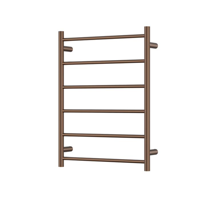 Bad Und Kuche Morgan Rund 6 Bar Heated Towel Rail with Universal Power Plug with Timer